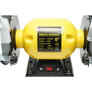 Smerigliatrice da banco 250W, disco abrasivo 220V 150x16x12,7mm, velocità di rotazione 2950rpm Crownman