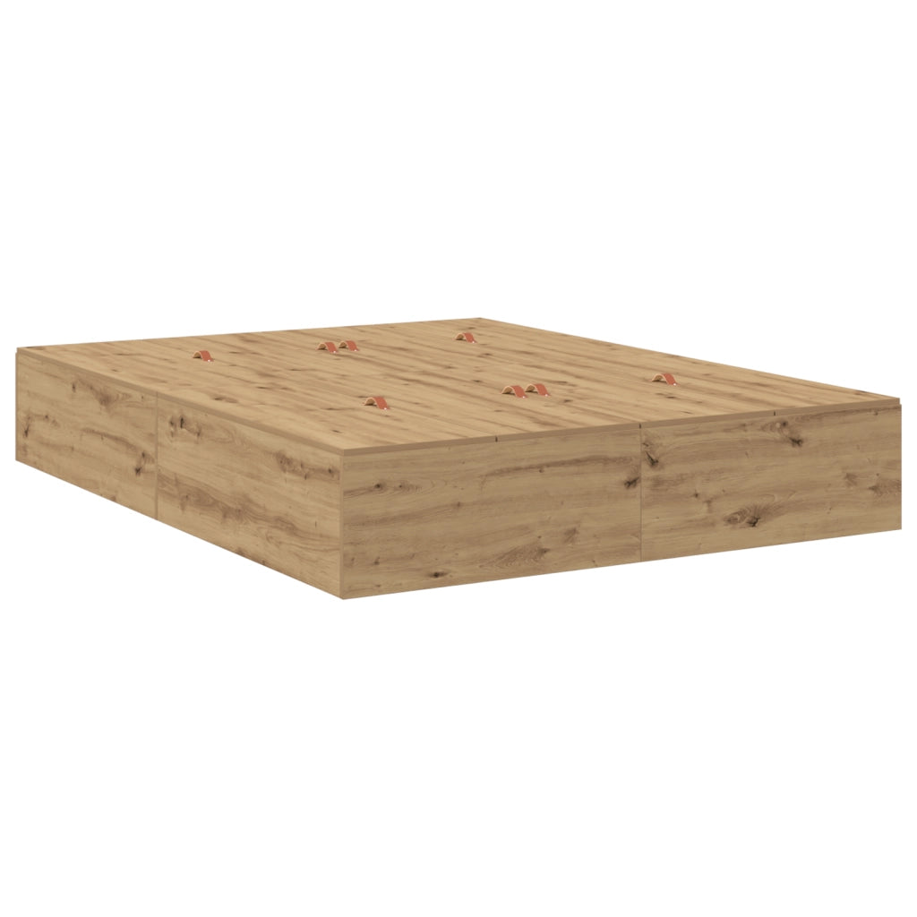 Struttura Letto con Contenitore in Rovere Artisan 150x200 cm