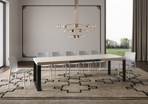 Tavolo Allungabile 180-440x90x77 cm Tecno Cashmere Telaio Antracite