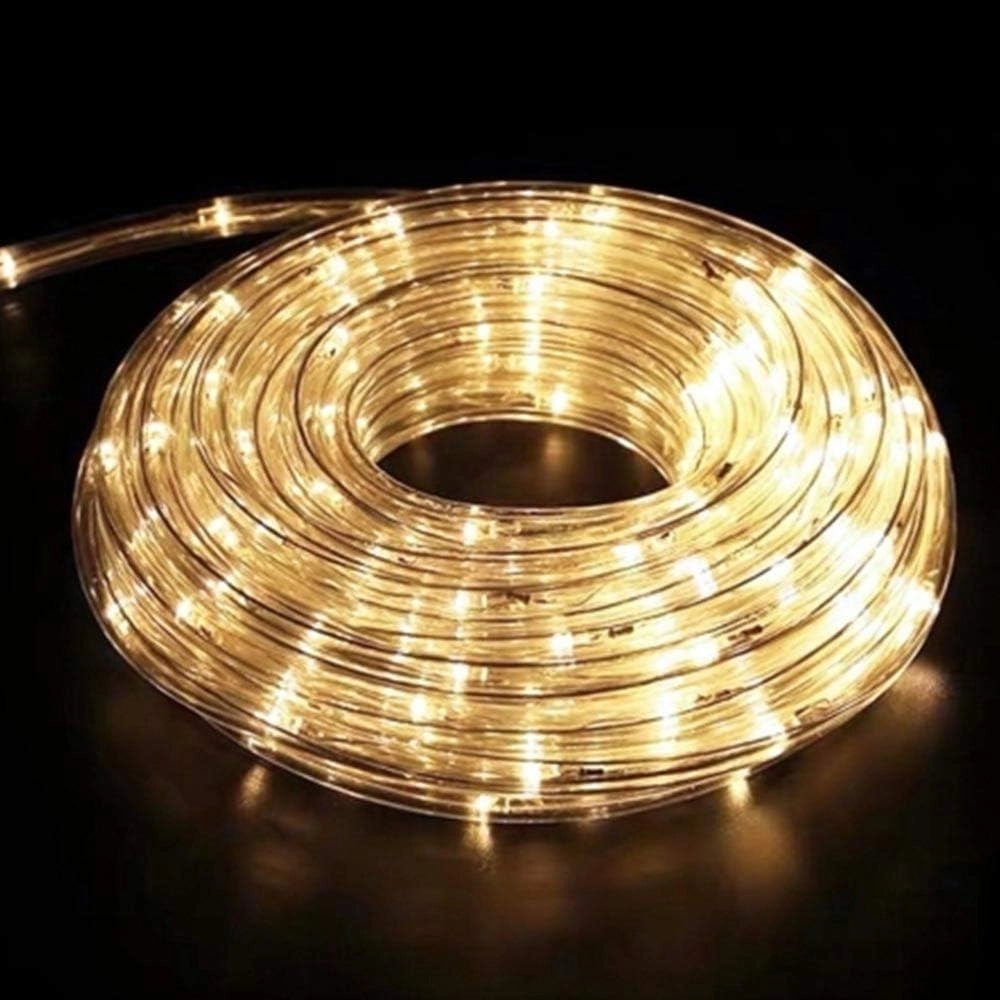 Tubo Luminoso a LED per Esterno Bianco Caldo 10 Metri con Controller Giochi Luce