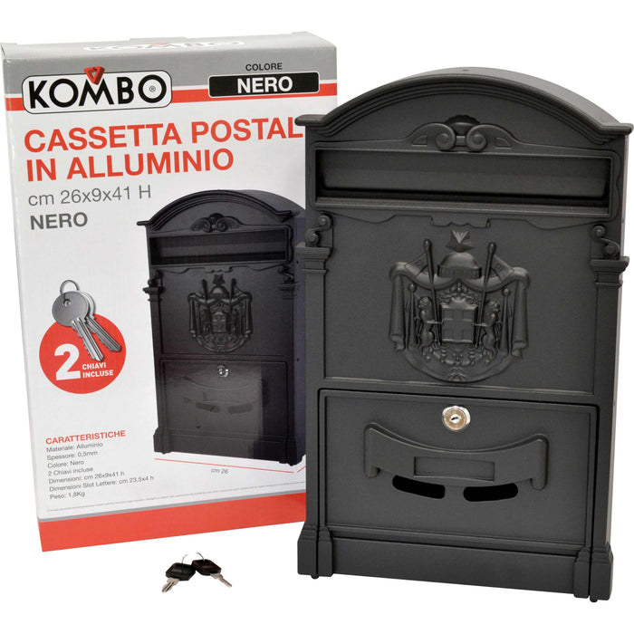 Cassetta postale alluminio pressofuso verniciata c