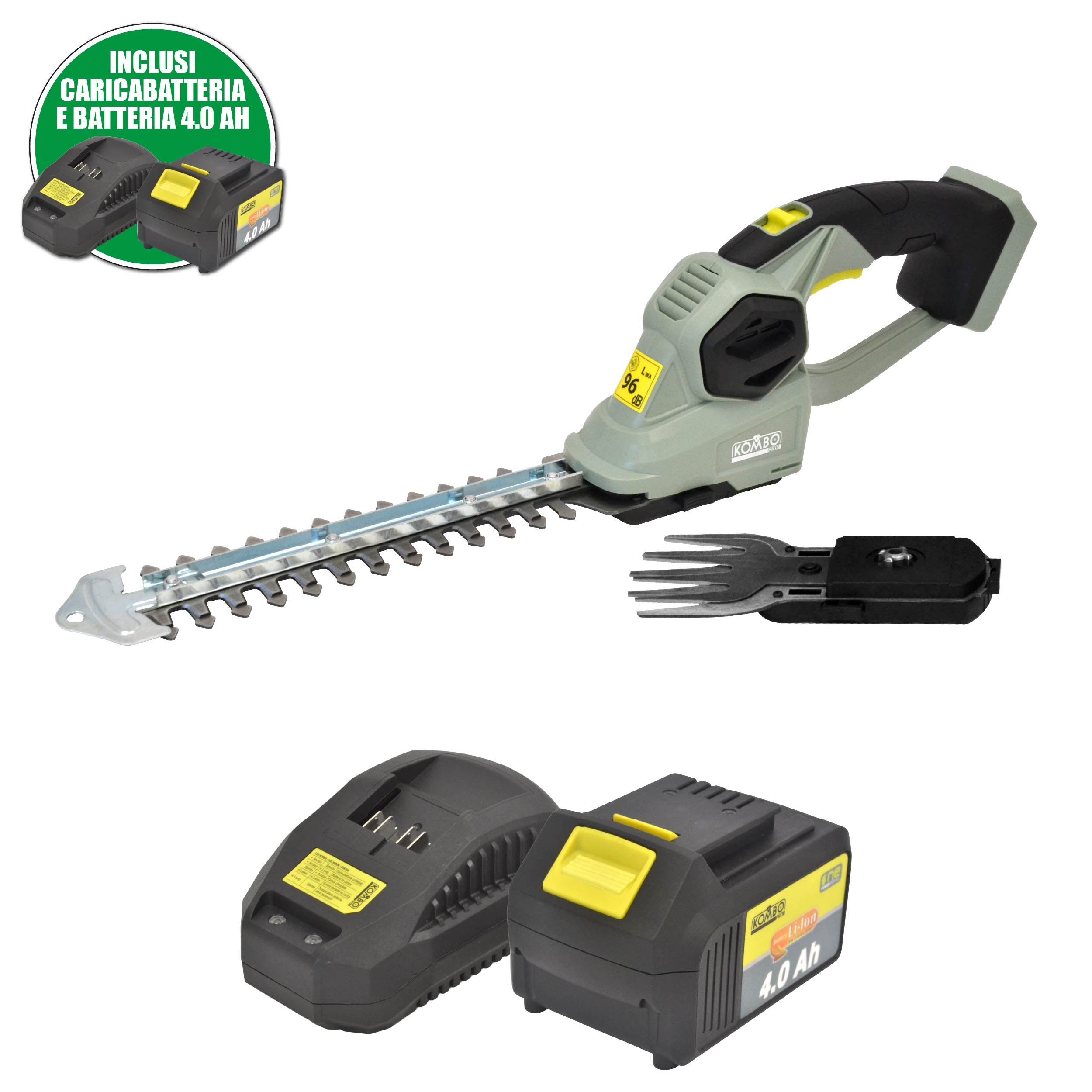 CESOIE PER ERBA E CESPUGLI BATTERIA KOMBO PRO 20V+KIT EASY4PRO