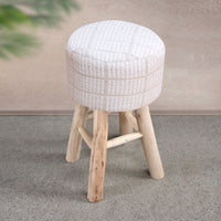 Sgabello in legno imbottito - CYNTHIA