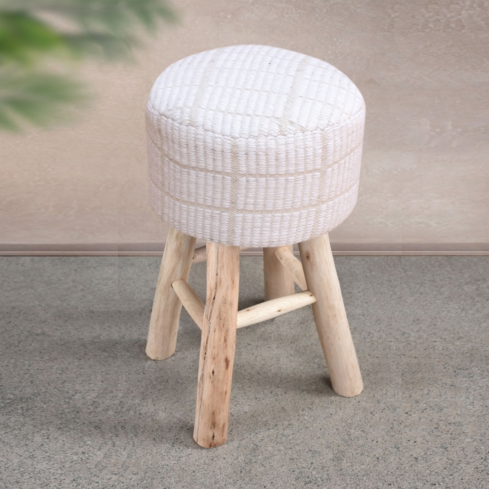 Sgabello in legno imbottito - CYNTHIA