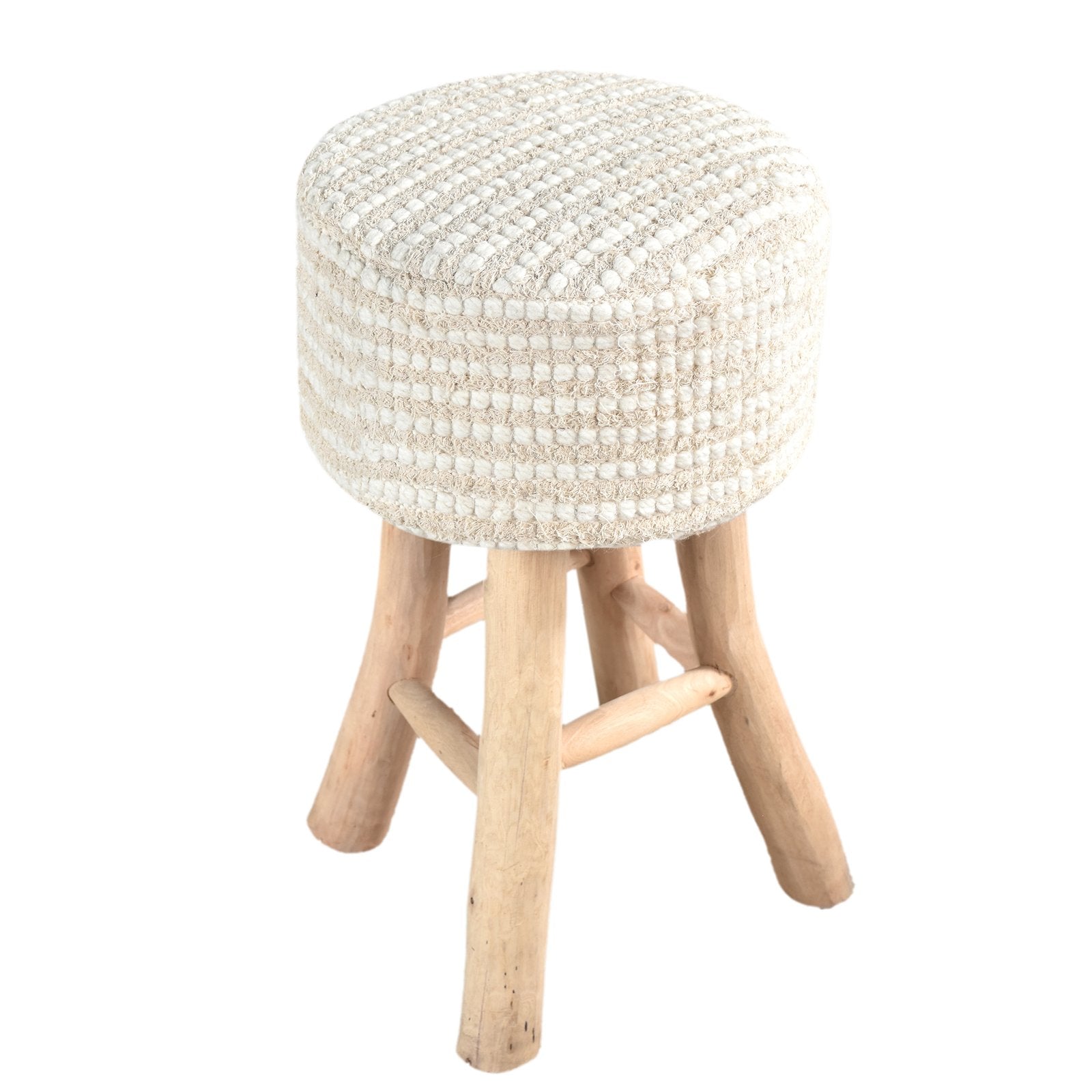 Sgabello in legno imbottito - CYNTHIA