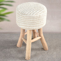 Sgabello in legno imbottito - CYNTHIA