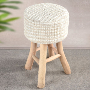 Sgabello in legno imbottito - CYNTHIA