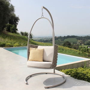 Poltrona dondolo sospesa da giardino - BASTET