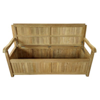 Cassapanca da giardino in legno di teak - MELPOMENE