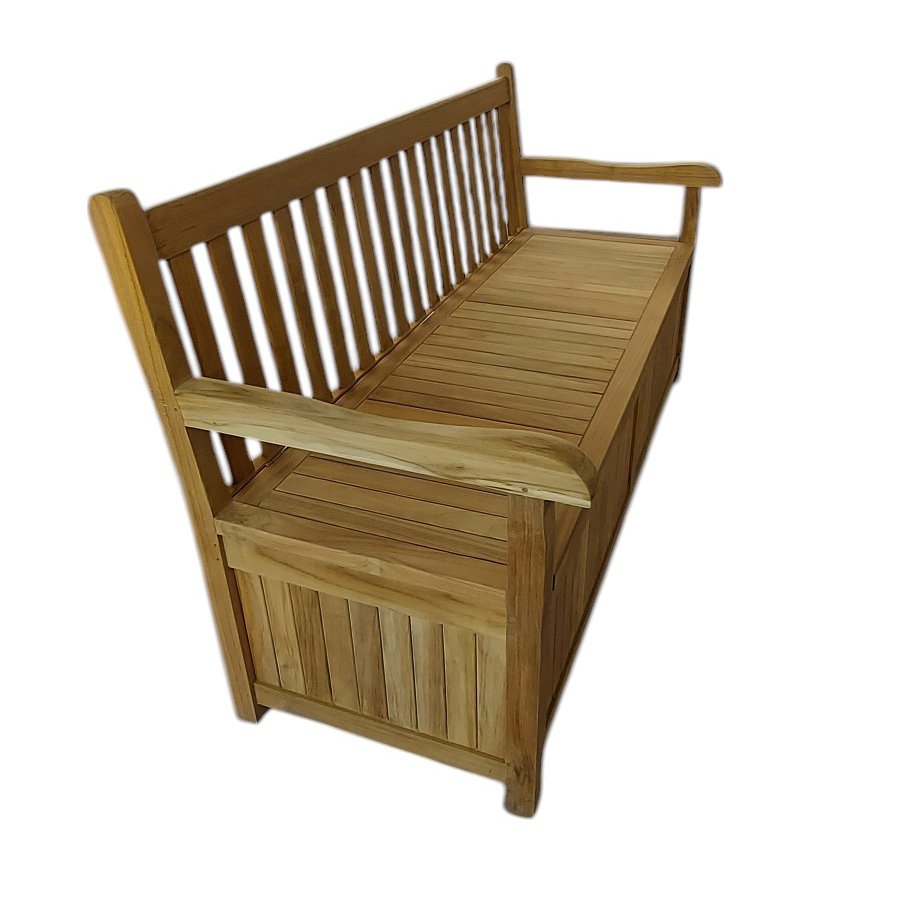 Cassapanca da giardino in legno di teak - MELPOMENE