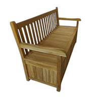 Cassapanca da giardino in legno di teak - MELPOMENE