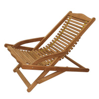 Sdraio pieghevole in legno di teak - MEGARA