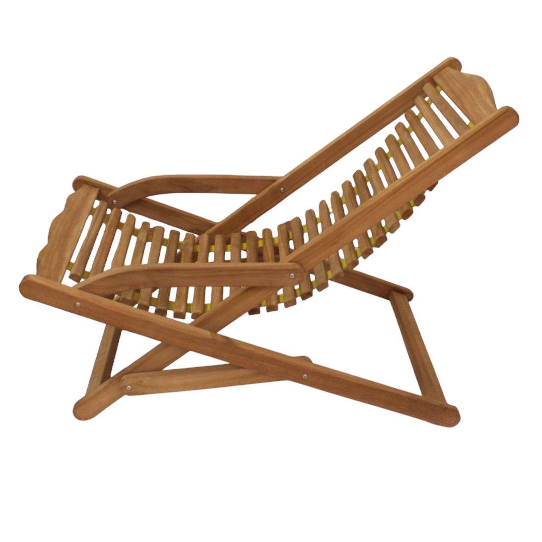 Sdraio pieghevole in legno di teak - MEGARA