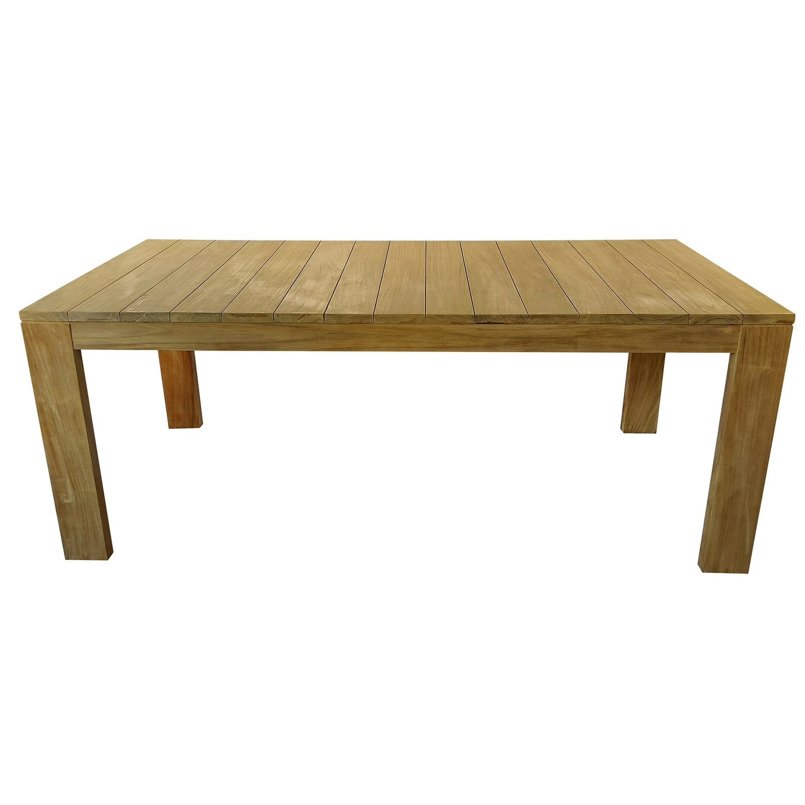 Tavolo da pranzo da giardino in legno di teak 200x100 - MAIRA