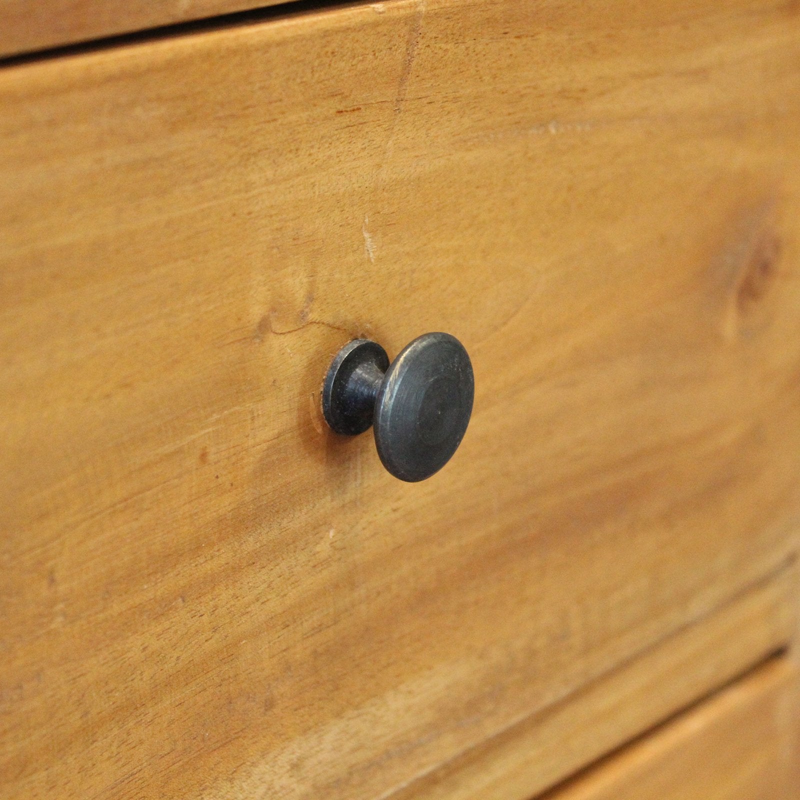 Mobiletto in legno rustico 1 anta 2 cassetti - ATTIS