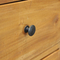 Mobiletto in legno rustico 1 anta 2 cassetti - ATTIS