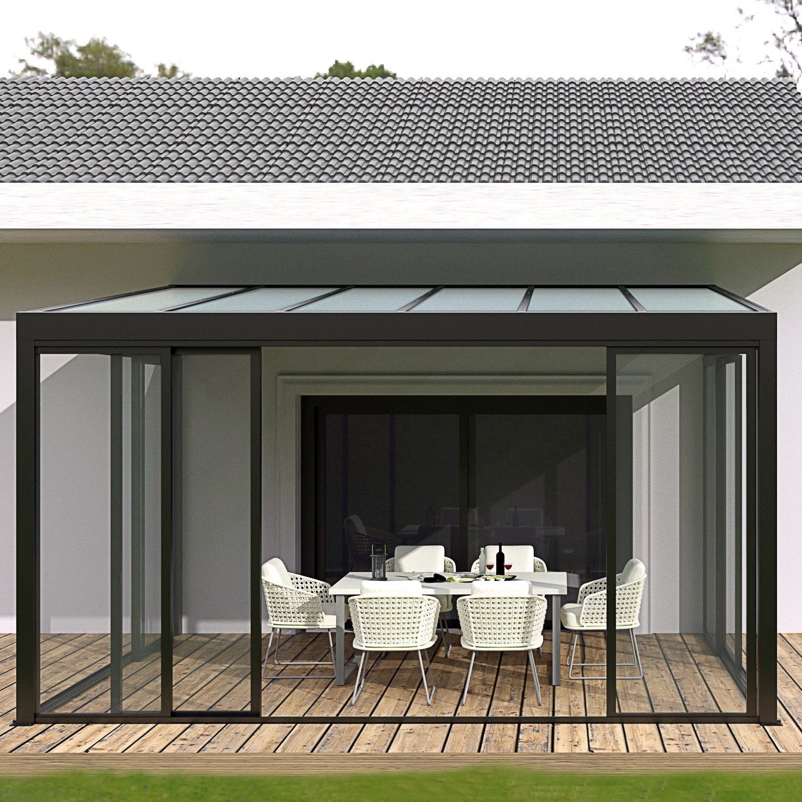 Parete laterale in vetro per veranda Viola - VIOLA