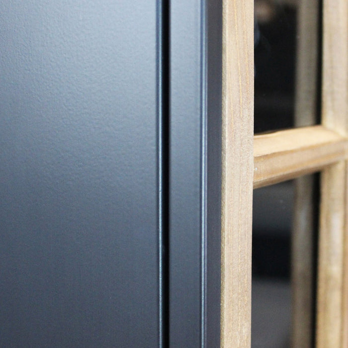 Vetrina industrial in legno di pino riciclato - PINE