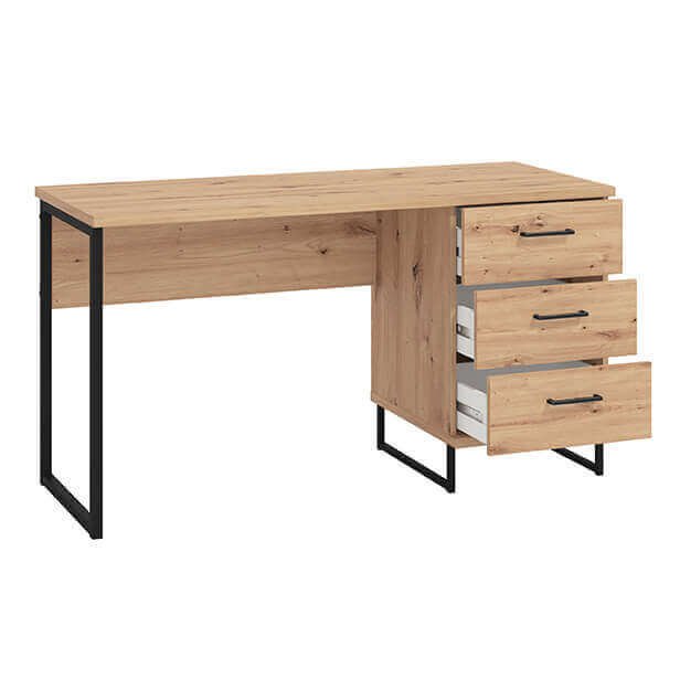 scrivania moderna con 3 cassetti cm 137 5x56x75 h - ZENWOOD