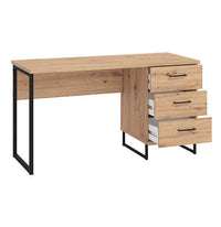 scrivania moderna con 3 cassetti cm 137 5x56x75 h - ZENWOOD