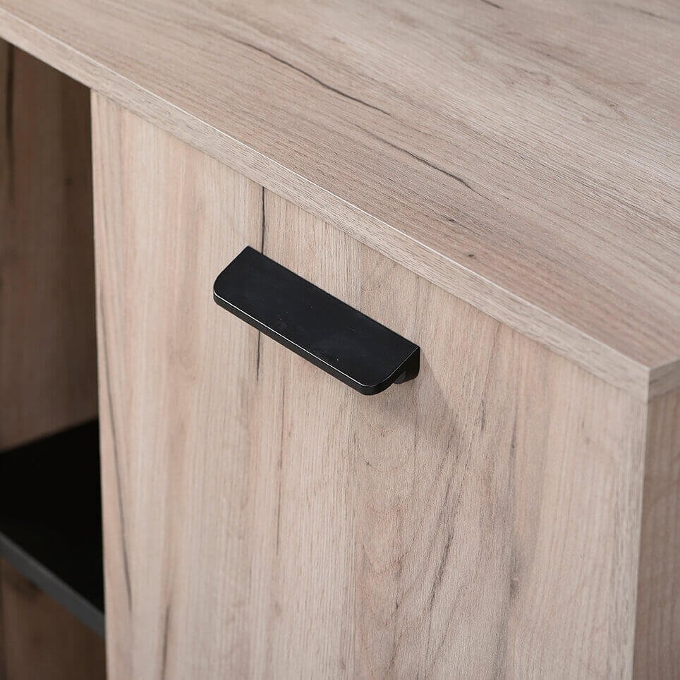 madia quattro cassetti un anta moderna minimal in legno cm 137 5x40x90 5 h - FRANCI