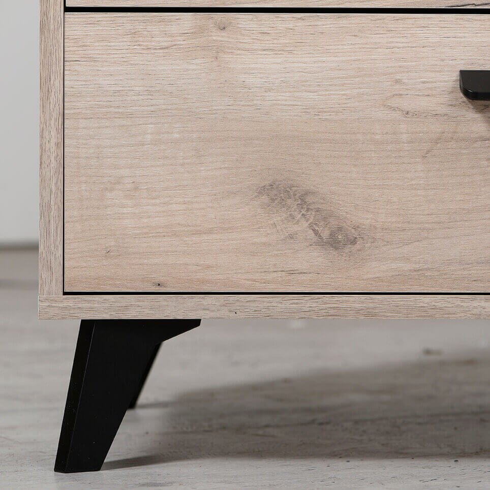 madia quattro cassetti un anta moderna minimal in legno cm 137 5x40x90 5 h - FRANCI