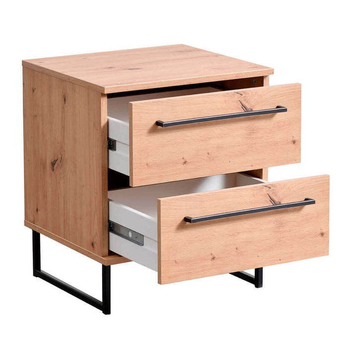 comodino moderno 2 cassetti cm 45 5x35x54 h - ZENWOOD