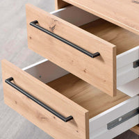 comodino moderno 2 cassetti cm 45 5x35x54 h - ZENWOOD