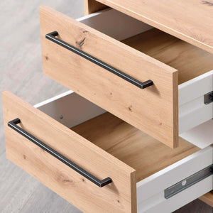 comodino moderno 2 cassetti cm 45 5x35x54 h - ZENWOOD