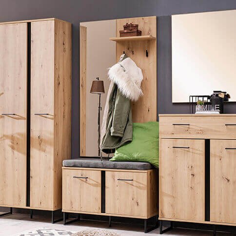 armadietto per ingresso con cuscino cm 79x19 5x132 h - ZENWOOD