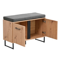 armadietto per ingresso con cuscino cm 84 5x35x54 5 h - ZENWOOD