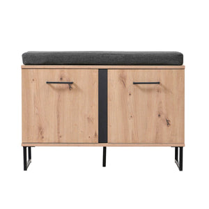 armadietto per ingresso con cuscino cm 84 5x35x54 5 h - ZENWOOD