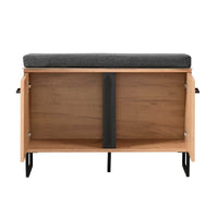 armadietto per ingresso con cuscino cm 84 5x35x54 5 h - ZENWOOD