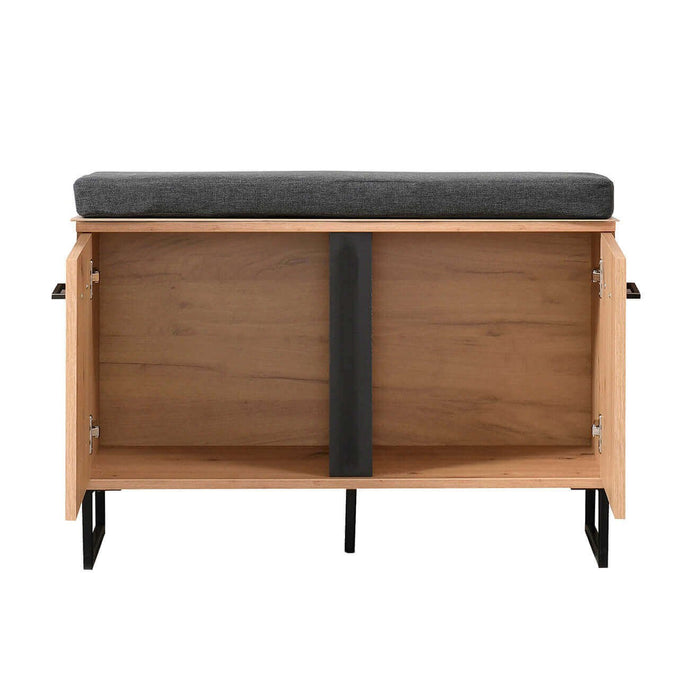 armadietto per ingresso con cuscino cm 84 5x35x54 5 h - ZENWOOD