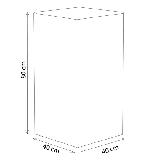 Cubo luminoso in Polipropilene cm 40x40x80 - DARIN