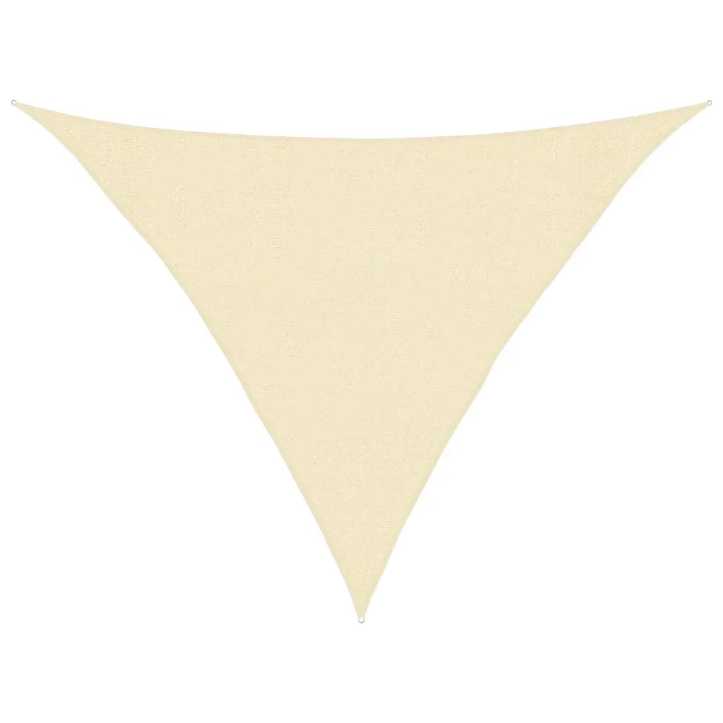 Vela Parasole-Telo Ombra-Vela Ombreggiante 160 g/m2 Crema 3x3x4,2 m in HDPE