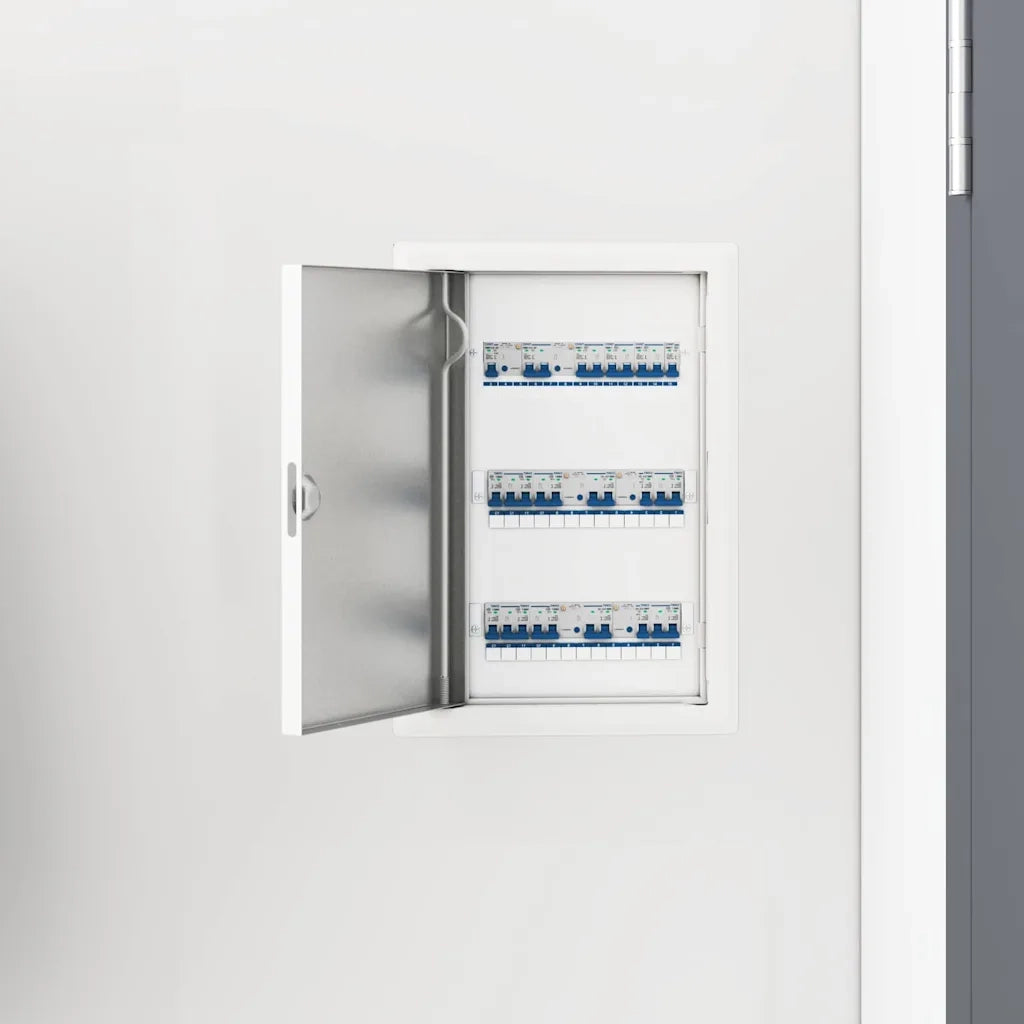 vidaXL Pannello di Accesso Bianco 20 x 30 cm Acciaio