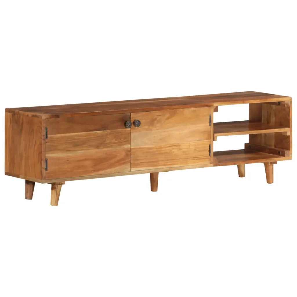 Mobile TV Massello di Acacia con Finitura Sheesham 140x30x40 cm  cod mxl 15760