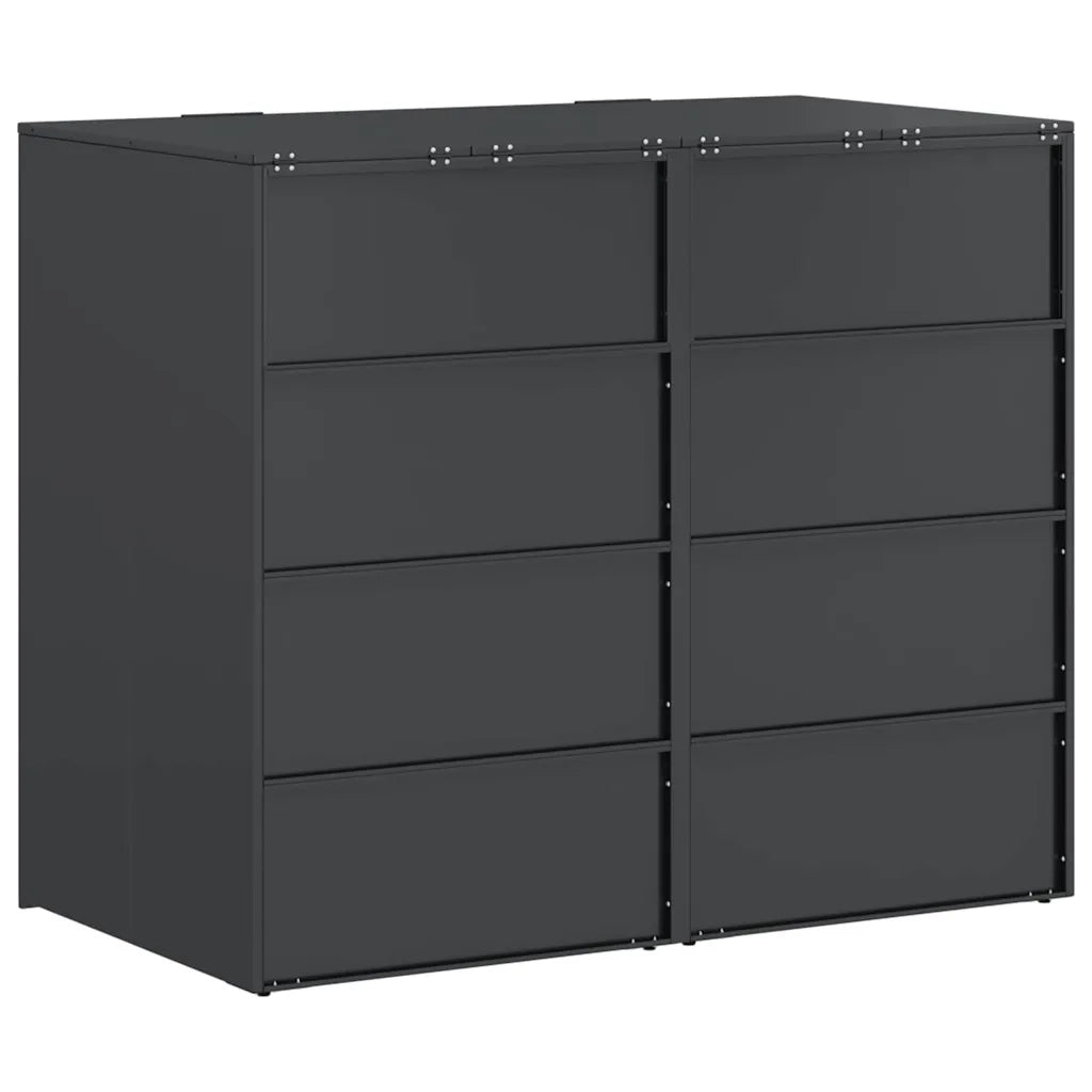 Contenitore per Rifiuti per 3 Bidoni 340 x 77.5 x 115.5 cm