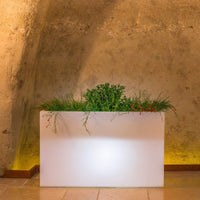 Fioriera Luminiosa RGB con pannello Solare cm 80x35x50 - JIM