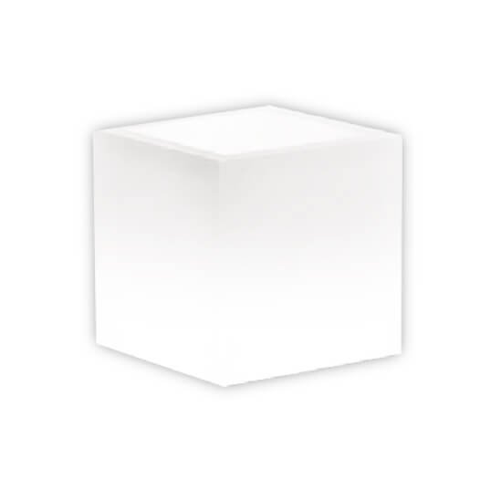 Vaso luminoso RGB con pannello solare cm 40x40x40 - KEVIN