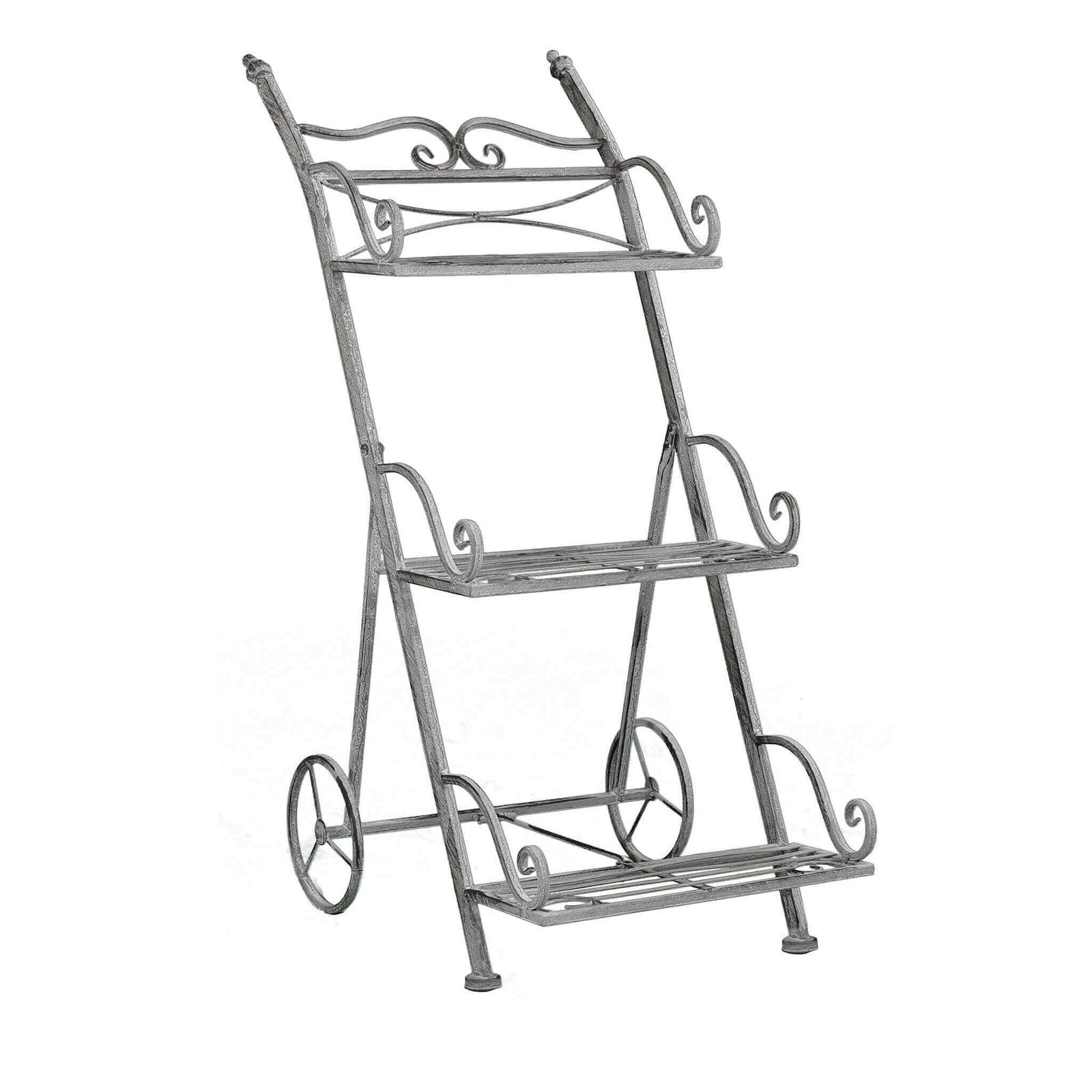 Eatagere bianco ossidato in Acciaio cm 37 5x51x81 - NARDI