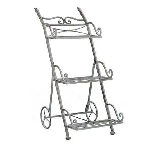 Eatagere bianco ossidato in Acciaio cm 37 5x51x81 - NARDI