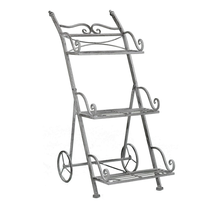 Eatagere bianco ossidato in Acciaio cm 37 5x51x81 - NARDI