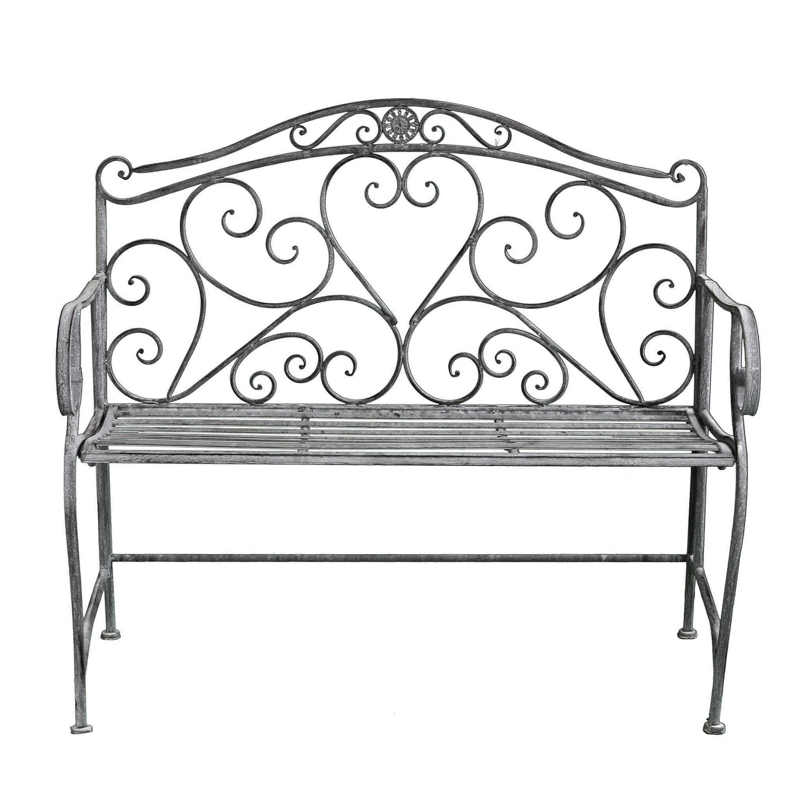 Panca bianco ossidato in Acciaio cm 103x54x95 - NARDI