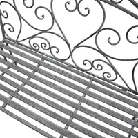 Panca bianco ossidato in Acciaio cm 103x54x95 - NARDI