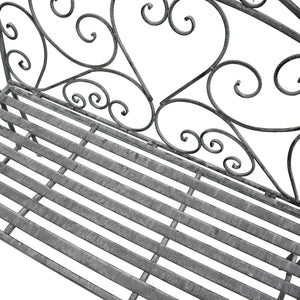 Panca bianco ossidato in Acciaio cm 103x54x95 - NARDI