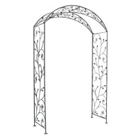 Arco decorativo bianco ossidato in Acciaio cm 135x47 5x230 - NARDI