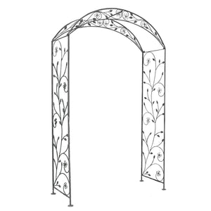 Arco decorativo bianco ossidato in Acciaio cm 135x47 5x230 - NARDI