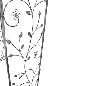 Arco decorativo bianco ossidato in Acciaio cm 135x47 5x230 - NARDI